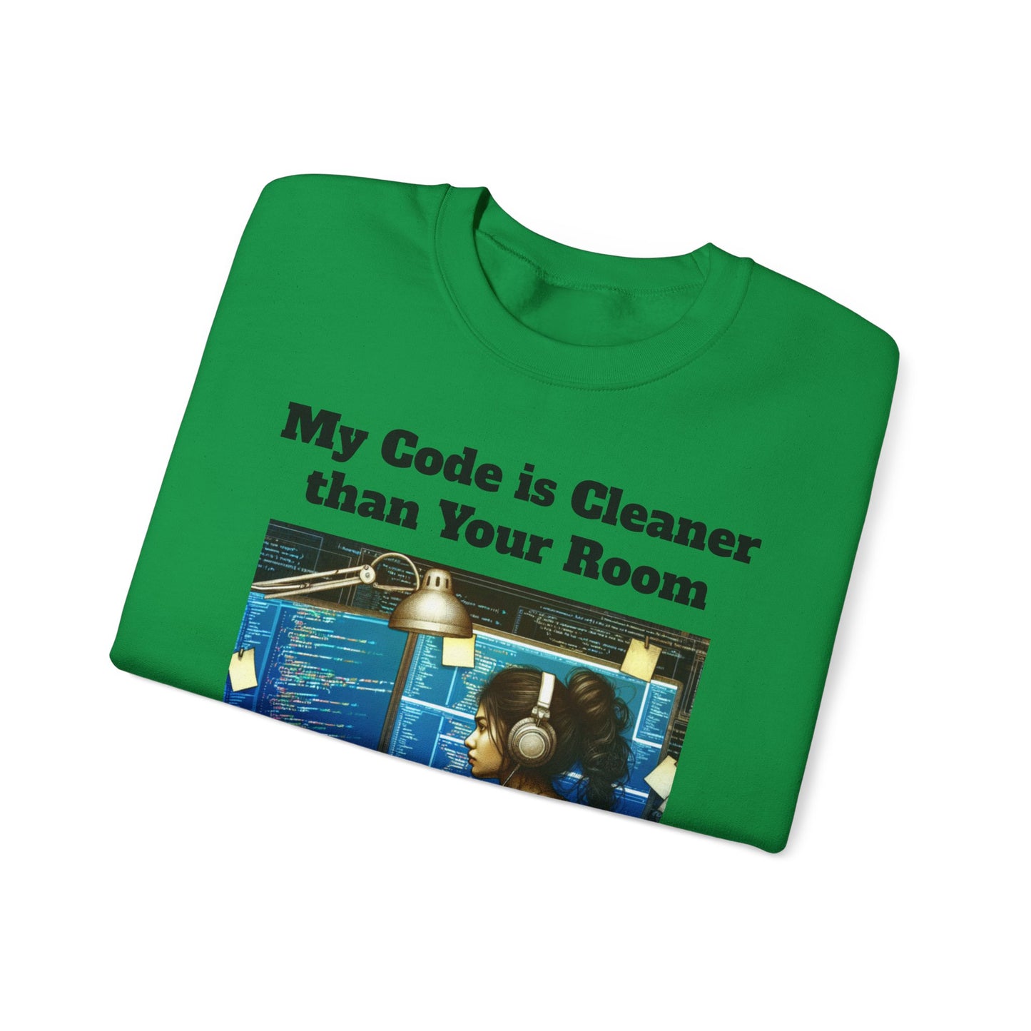 My Code is Cleaner than your room Crewneck Sweatshirt