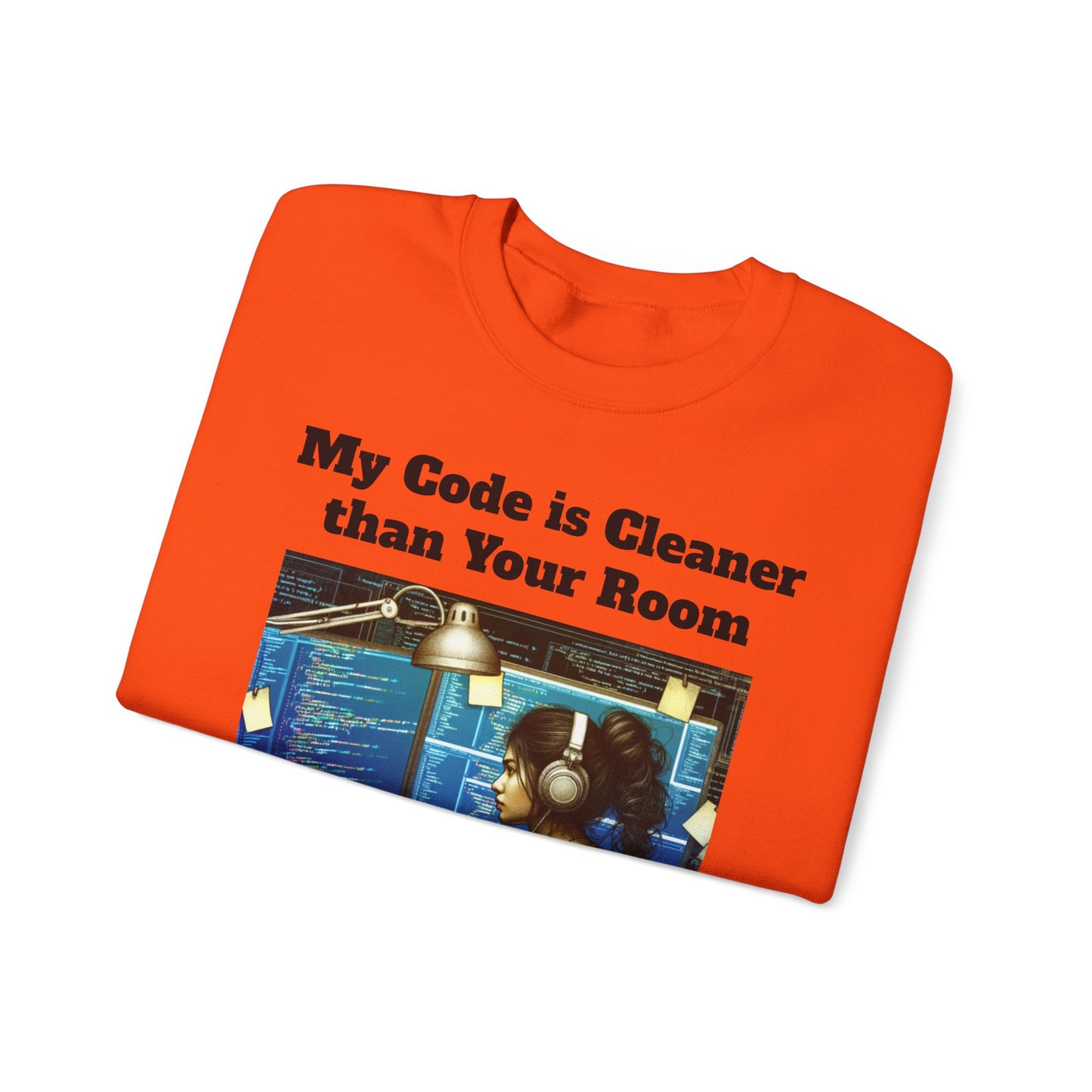 My Code is Cleaner than your room Crewneck Sweatshirt