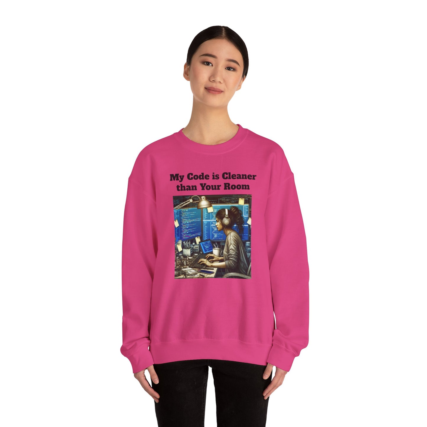 My Code is Cleaner than your room Crewneck Sweatshirt