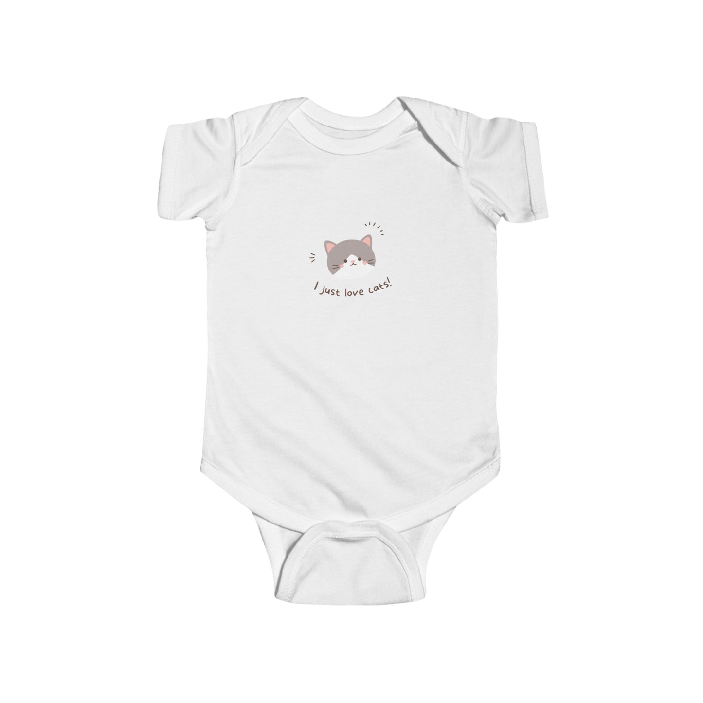 I love cat Infant Fine Jersey Bodysuit