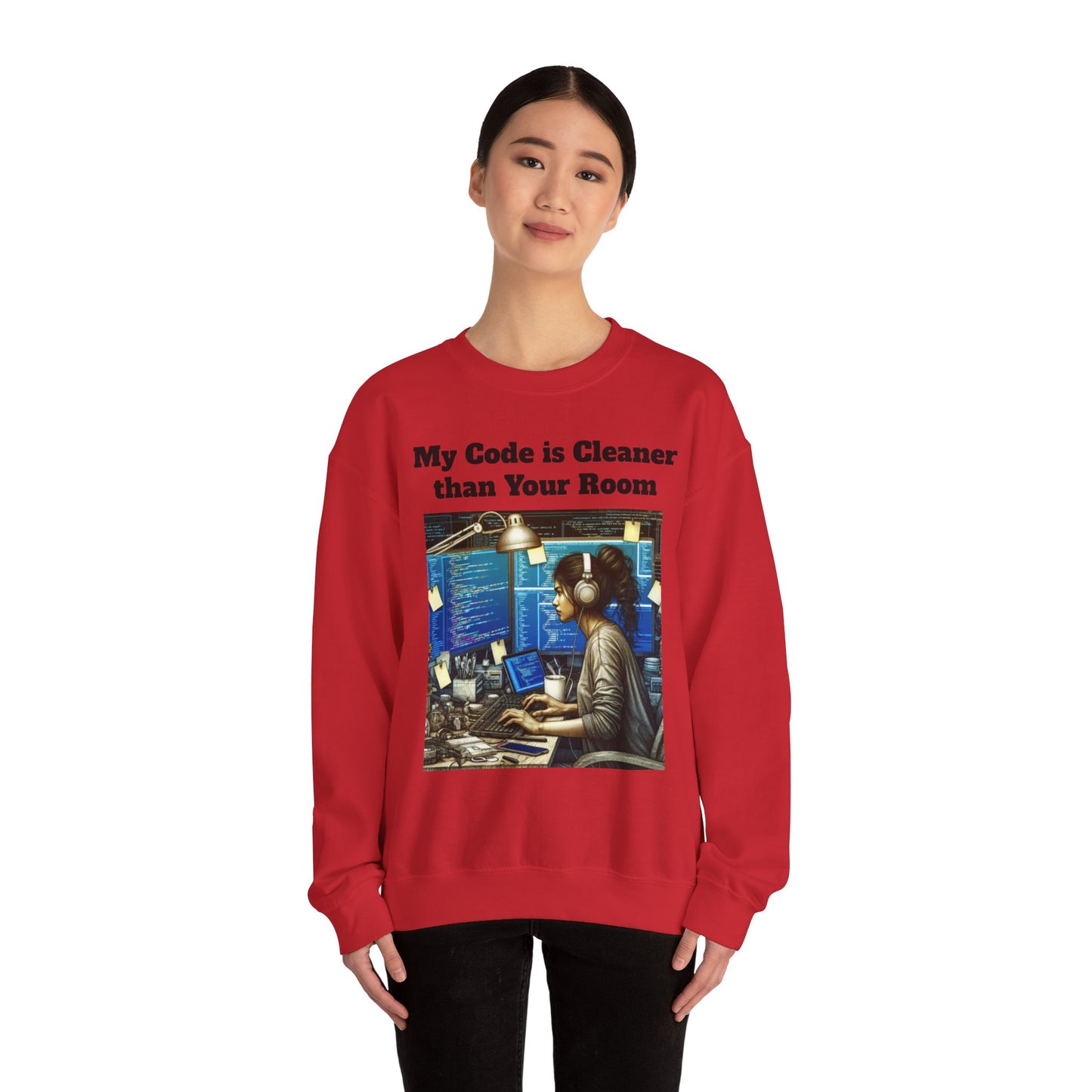 My Code is Cleaner than your room Crewneck Sweatshirt