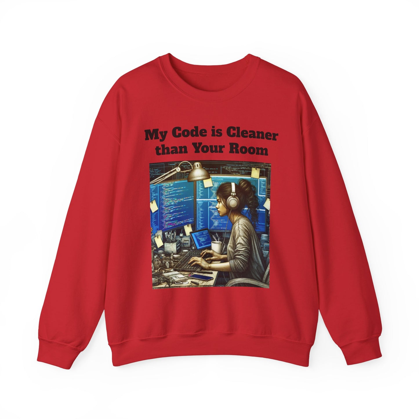 My Code is Cleaner than your room Crewneck Sweatshirt