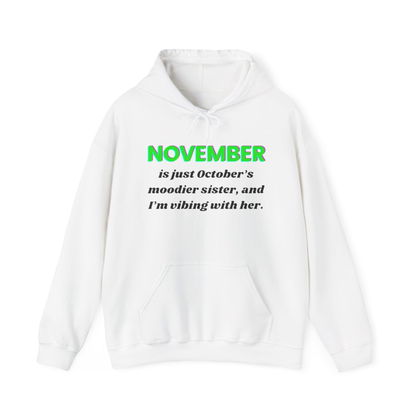 Hoodie - Moody November Vibes Unisex Heavy Blend™ Hooded Sweatshirt