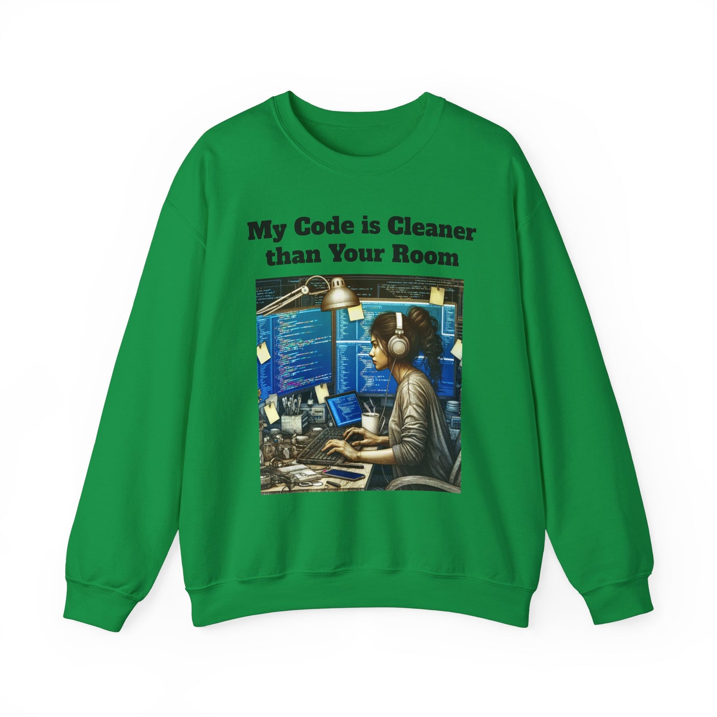 My Code is Cleaner than your room Crewneck Sweatshirt