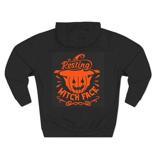 Resting Witch Face Halloween Hoodie