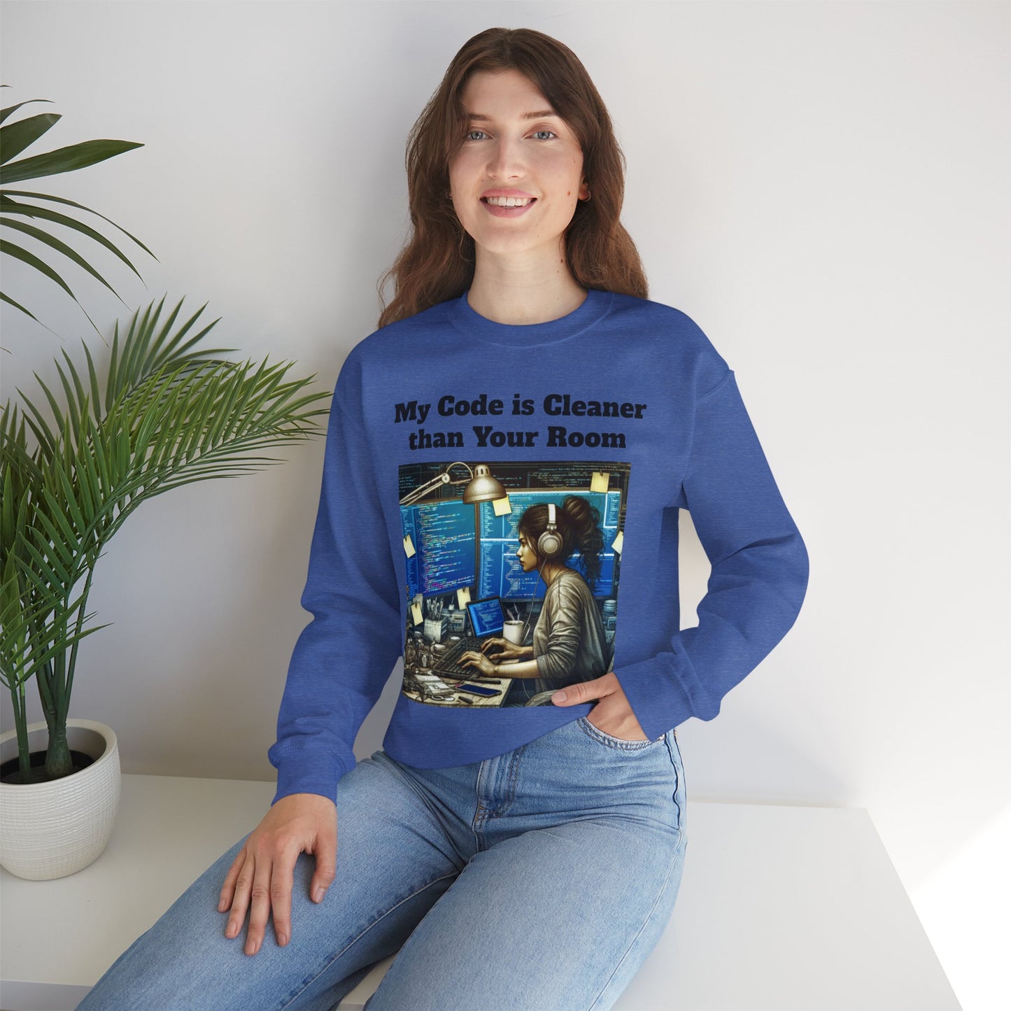 My Code is Cleaner than your room Crewneck Sweatshirt