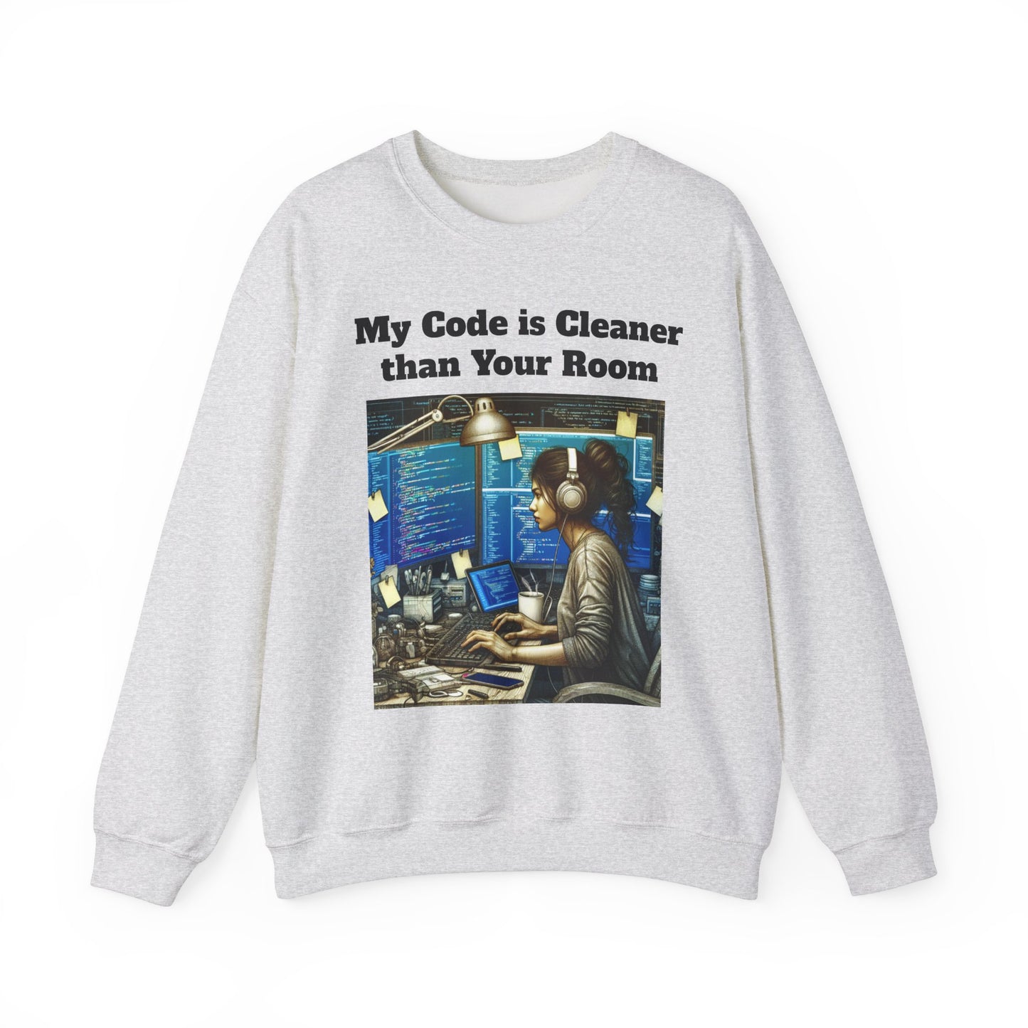 My Code is Cleaner than your room Crewneck Sweatshirt