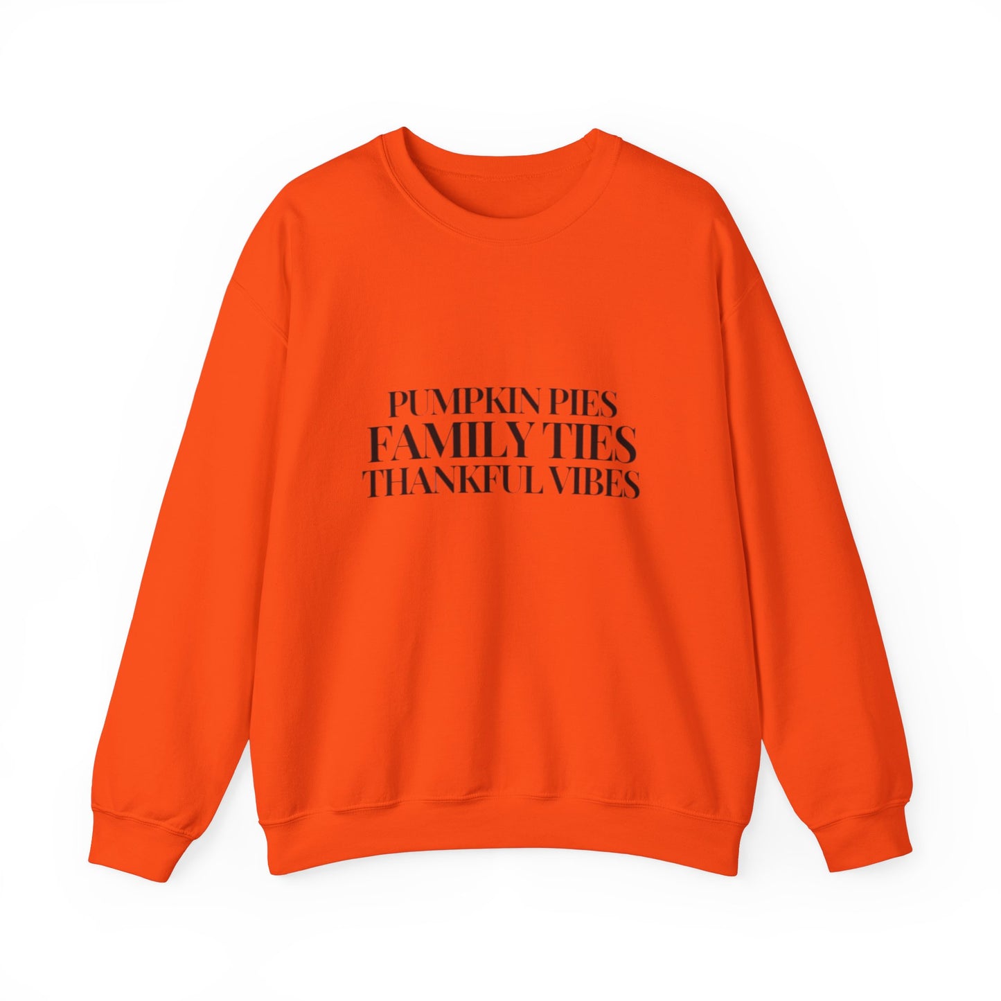 Thankful Vibes Pumpkin Pie Crewneck Sweatshirt