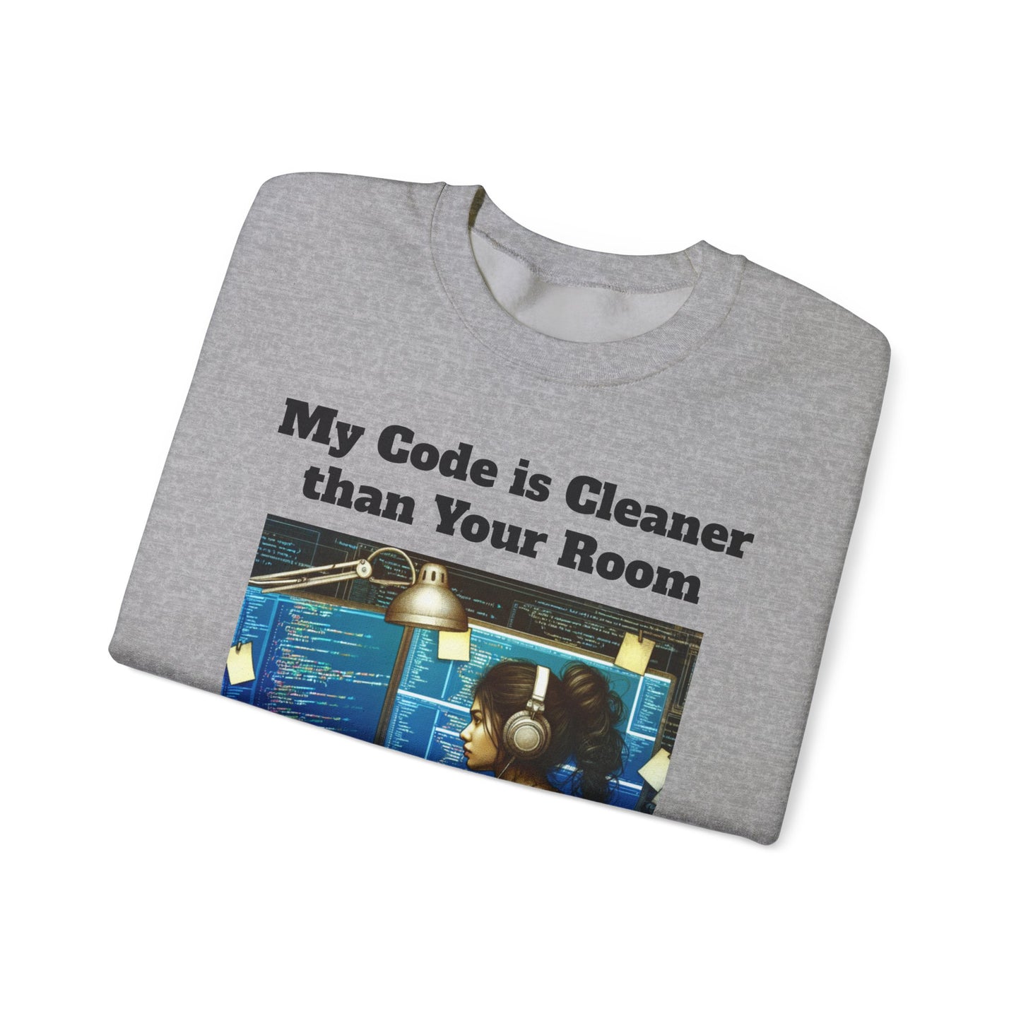 My Code is Cleaner than your room Crewneck Sweatshirt