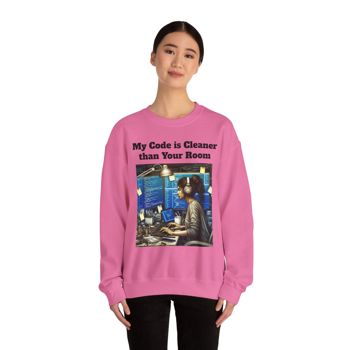 My Code is Cleaner than your room Crewneck Sweatshirt