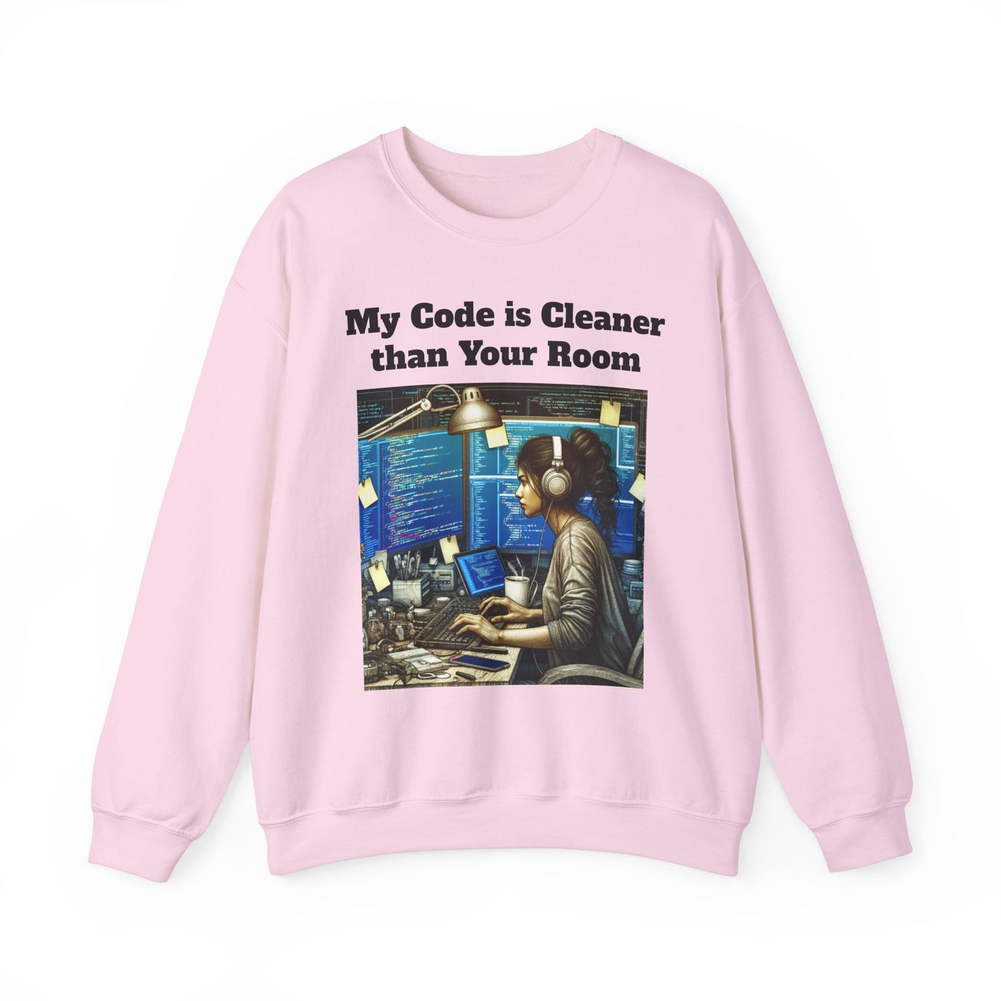 My Code is Cleaner than your room Crewneck Sweatshirt