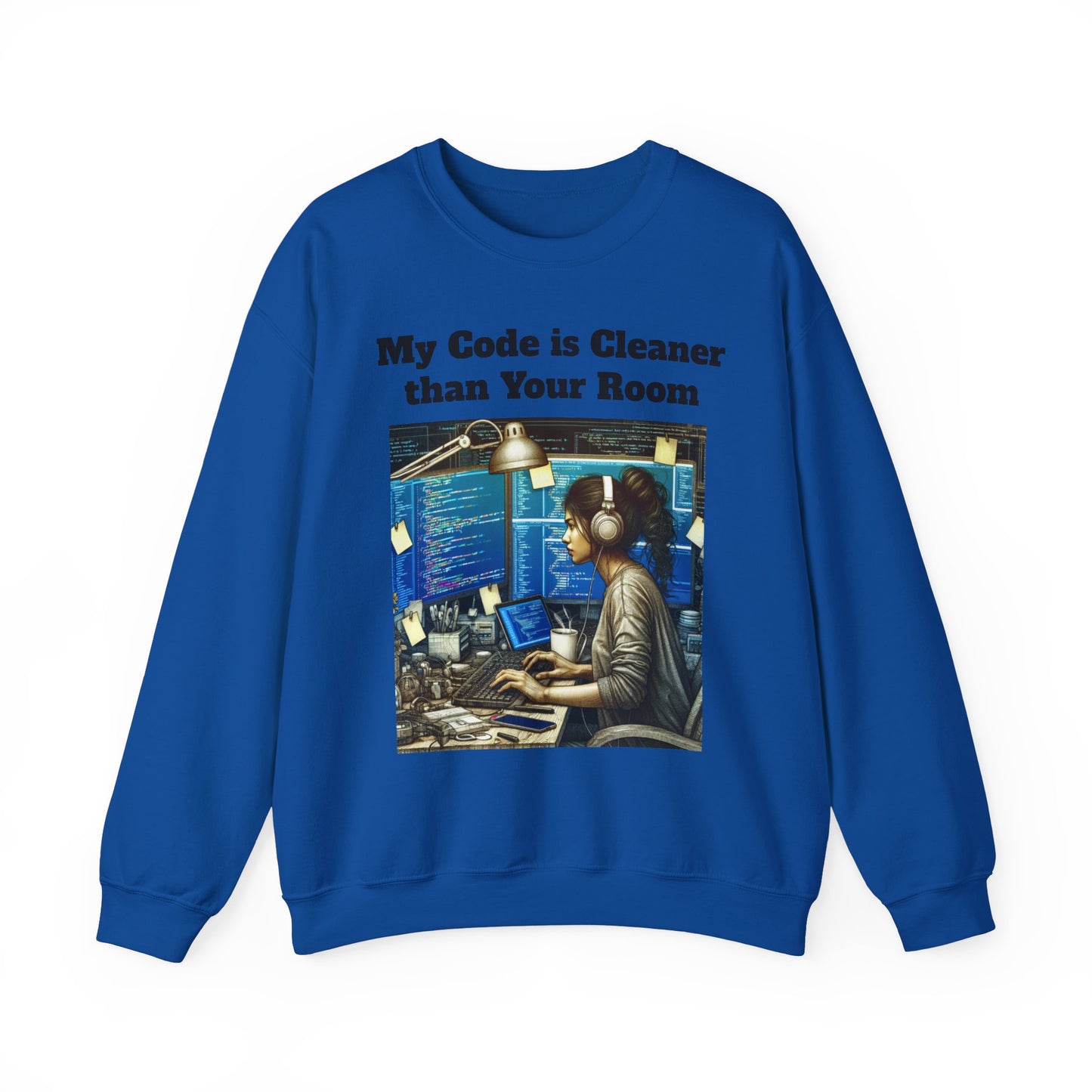 My Code is Cleaner than your room Crewneck Sweatshirt