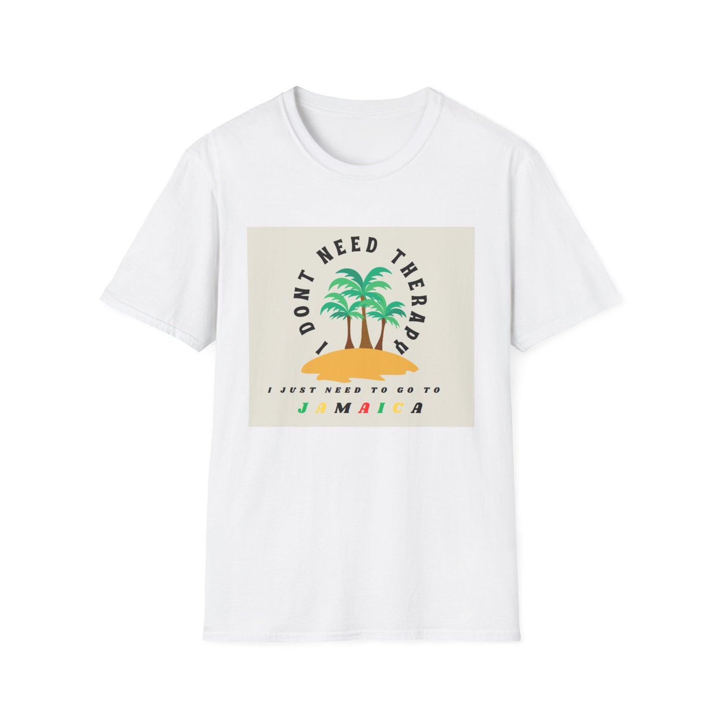 Escape to Jamaica" Unisex Soft-Style T-Shirt