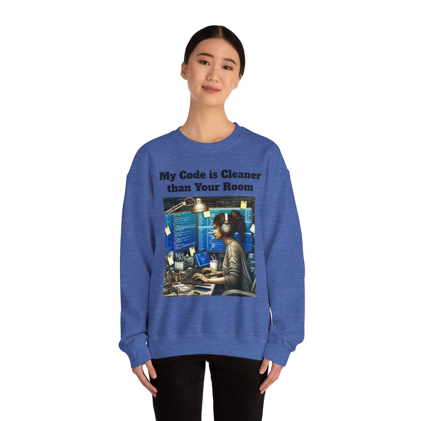 My Code is Cleaner than your room Crewneck Sweatshirt