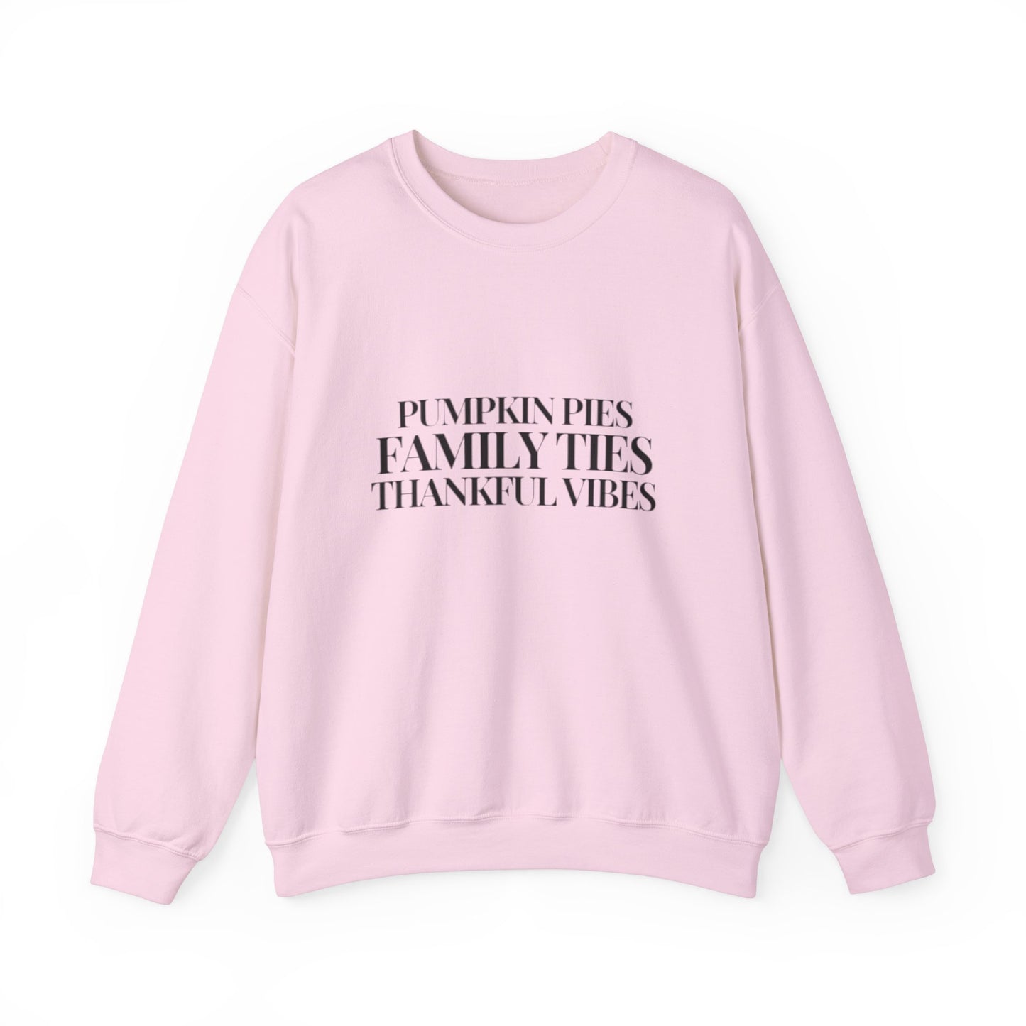 Thankful Vibes Pumpkin Pie Crewneck Sweatshirt