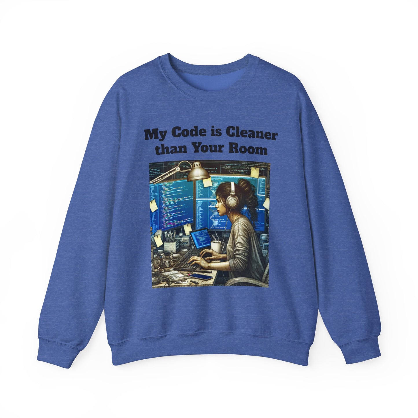 My Code is Cleaner than your room Crewneck Sweatshirt