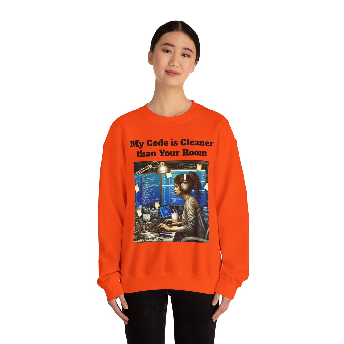 My Code is Cleaner than your room Crewneck Sweatshirt