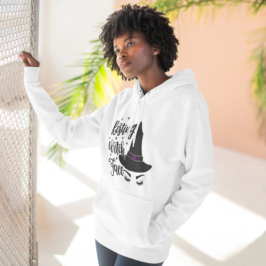 Resting Witch Face White Hoodie