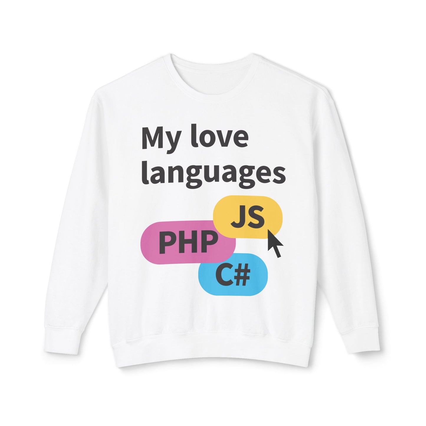 My Love Languages For the Tech Girlies Sweatshirt