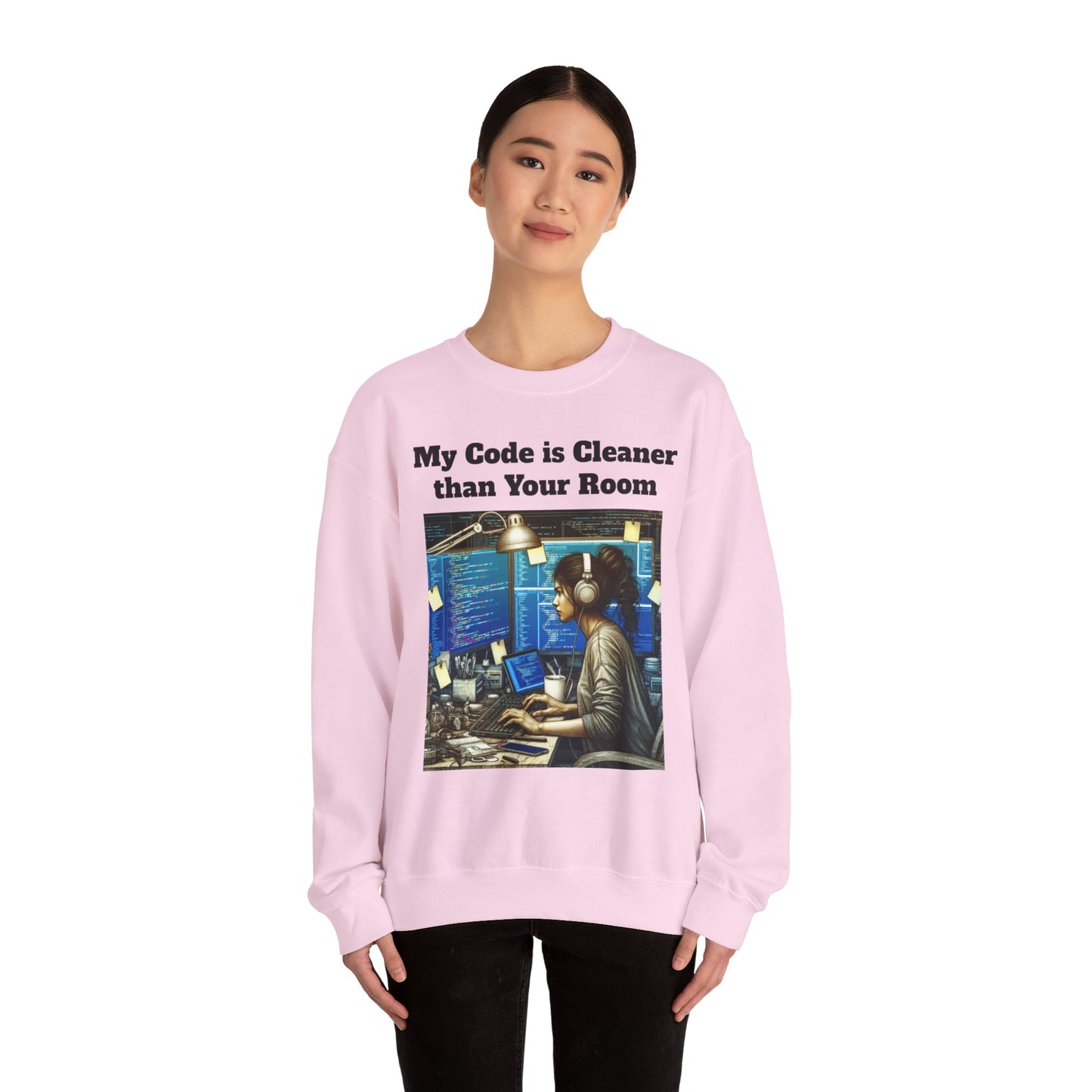 My Code is Cleaner than your room Crewneck Sweatshirt