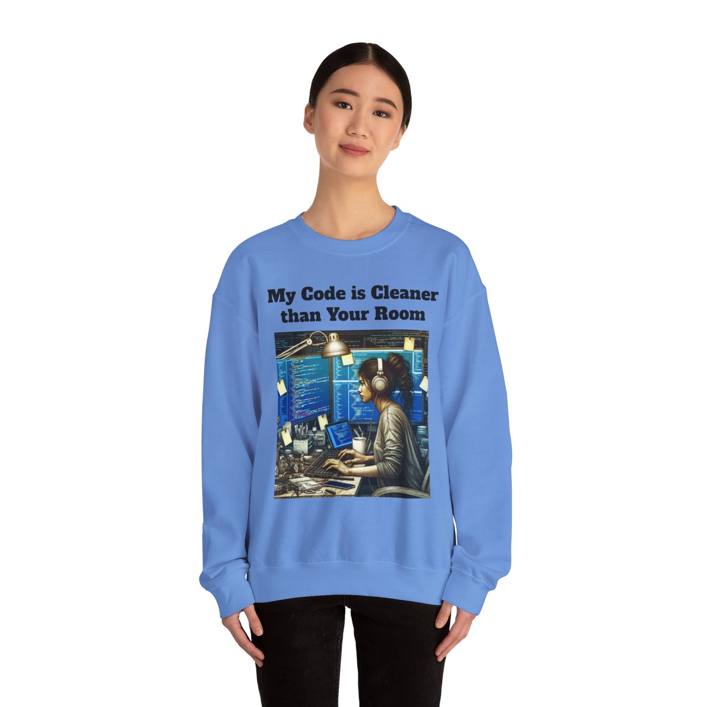 My Code is Cleaner than your room Crewneck Sweatshirt