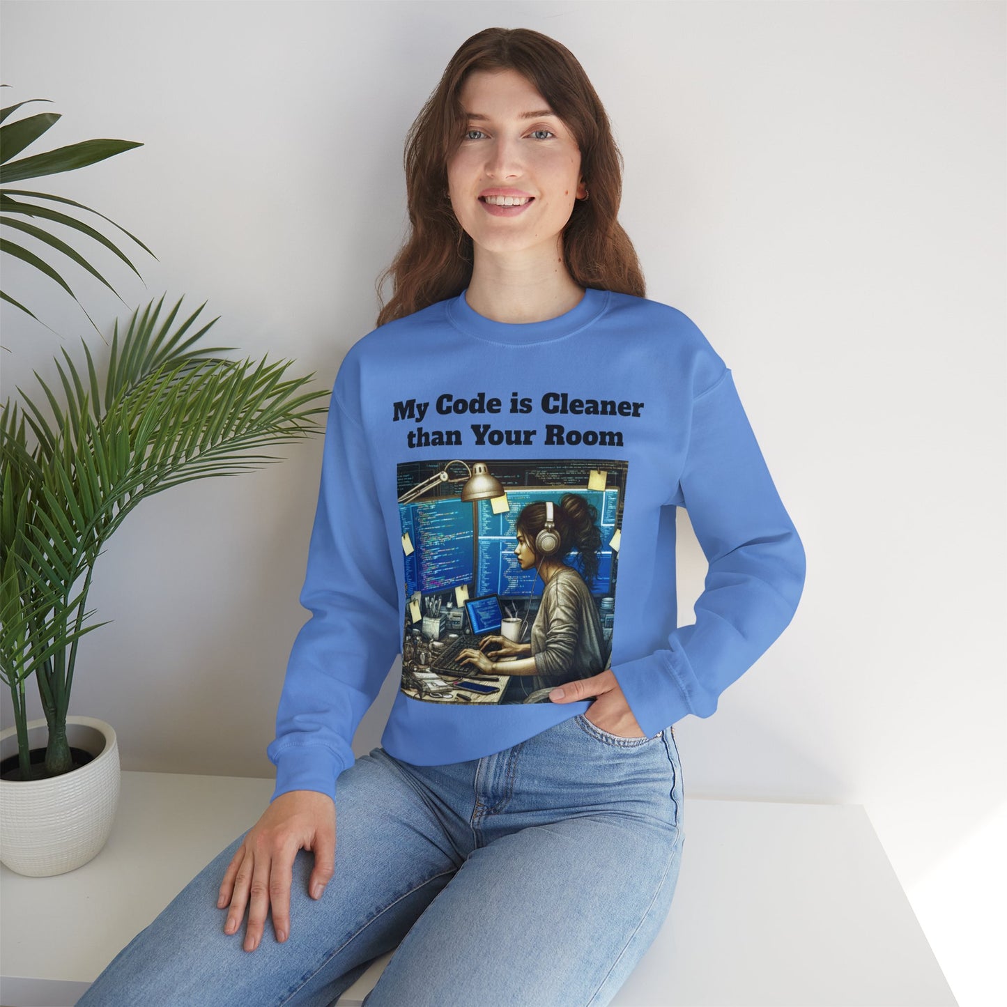 My Code is Cleaner than your room Crewneck Sweatshirt